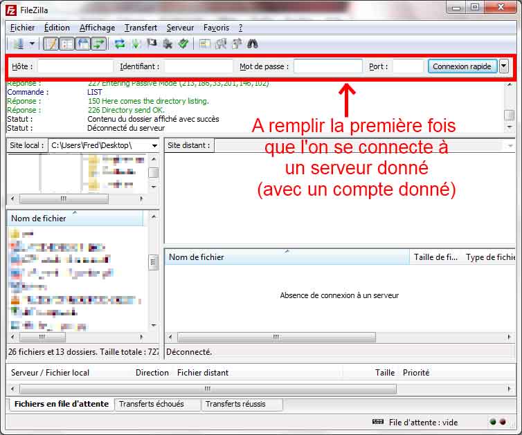 connexion-filezilla